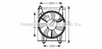 AVA QUALITY COOLING ka7513 -  Вентилятор, охлаждение двигателя
